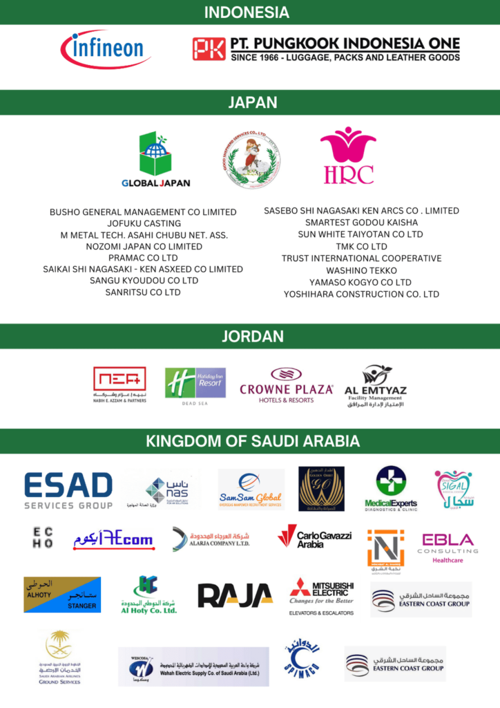 RRJM Partners in Japan, Jordan and Saudi Arabia